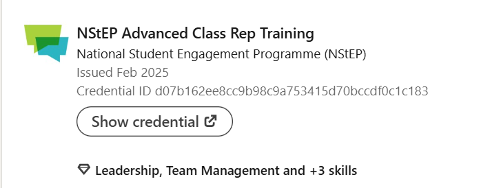 NSEP Training Certificate